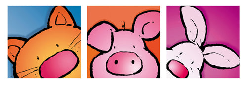 Animal Friends I by Jean Paul | 13 x 37 Fine Art Print