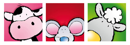 Animal Friends II by Jean Paul | 13 x 37 Fine Art Print