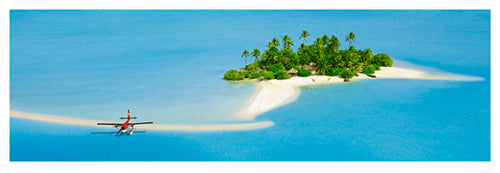 Framed Art South Male Atoll, Maldives by Sakis Papadopoulos | 13 x 37