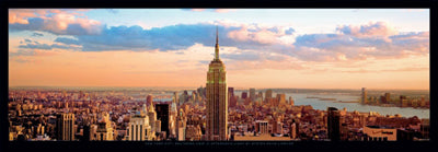 Framed Art Manhattan Afternoon by Steven Lindner | 13 x 37