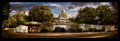 Framed Art Le Sacré-Coeur, Paris by Stéphane Rey-Gorrez | 13 x 37