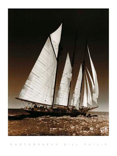 Sailing at Cowes II by Bill Philip | 19 3/4 x 15 3/4 Fine Art Print