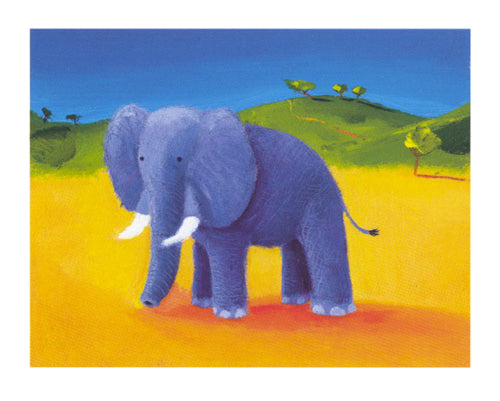 Elephant by Chris Gilvan-Cartwright | 15 3/4 x 19 3/4 Fine Art Print