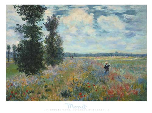 Les Coquelicots, Environs d'Argenteuil by Claude Monet