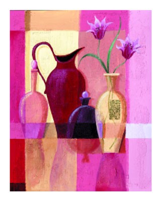 Romantic Tulips by Jennifer Hammond | 19 3/4 x 15 3/4 Fine Art Print