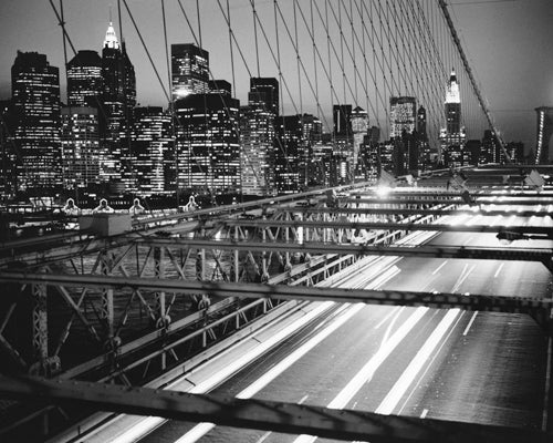 Manhattan at Night by Trefor Ball | 15 3/4 x 19 3/4 Fine Art Print