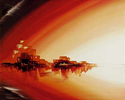 Skyline at Sundown by Kris Hardy | 15 3/4 x 19 3/4 Fine Art Print