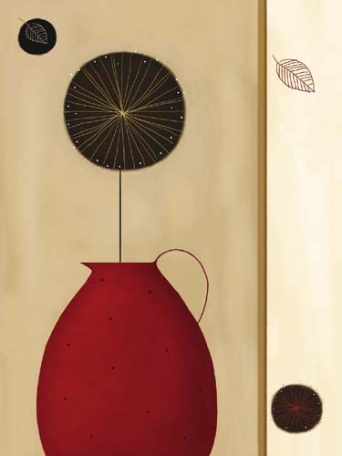 Red Pitcher by Jo Parry | 19 3/4 x 15 3/4 Fine Art Print