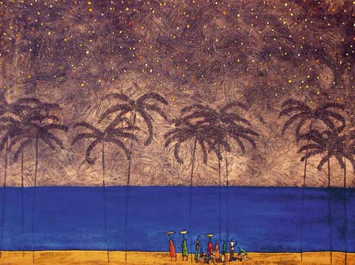 By the Beach by Alvar Farre | 15 3/4 x 19 3/4 Fine Art Print