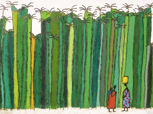 39 Palm Trees by Alvar Farre | 15 3/4 x 19 3/4 Fine Art Print