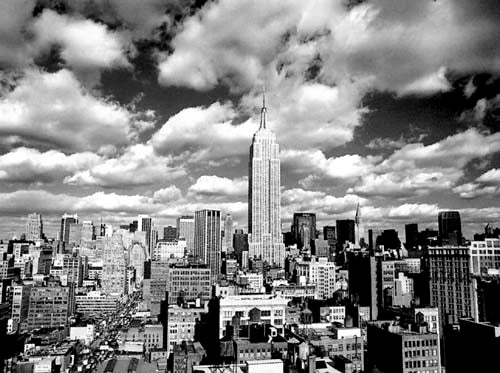 Sky Over Manhattan by Henri Silberman | 15 3/4 x 19 3/4 Fine Art Print