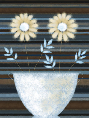 Two Golden Daisies by Jo Parry | 19 ¾ x 15 ¾ Fine Art Print