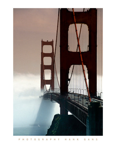 Golden Gate Bridge by Hank Gans | 19 3/4 x 15 3/4 Fine Art Print