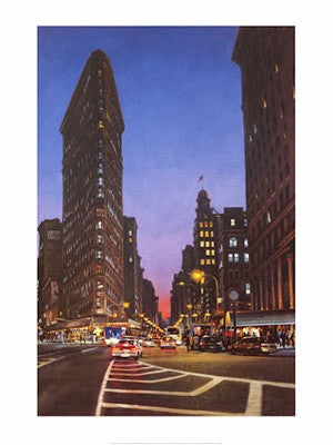 Flatiron at Dusk by Garin Baker | 19 3/4 x 15 3/4 Fine Art Print