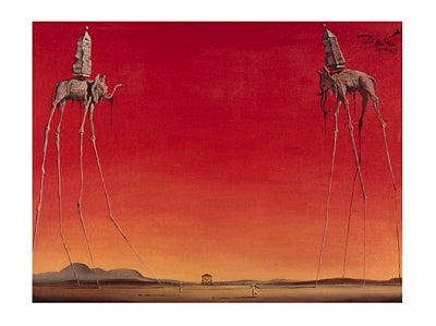 Les Elephants by Salvador Dali | 15 ¾ x 19 ¾ Fine Art Print