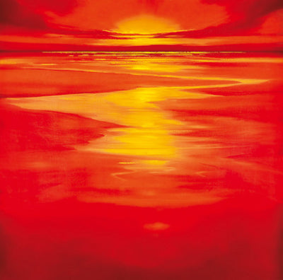 Red Evening by Robert J. Ford | 19 3/4 x 19 3/4 Fine Art Print