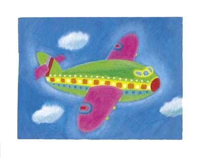 Airplane by Janie Coath | 15 ¾ x 19 ¾ Fine Art Print