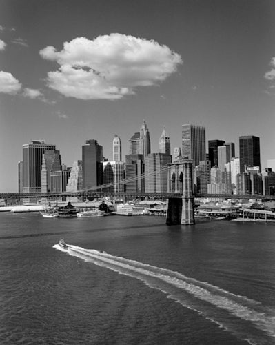 White Cloud Over Brooklyn Bridge by Henri Silberman