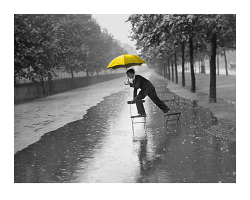 Flooded Mall, 1934 by H.F. Davis | 19 3/4 x 15 3/4 Fine Art Print