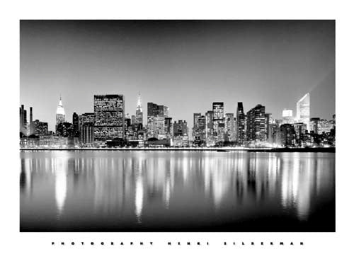 Manhattan East Side by Henri Silberman | 15 3/4 x 19 3/4 Fine Art Print
