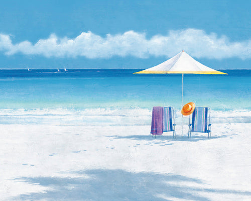 Beach Life II by Isabelle Aubonne | 15 3/4 x 19 3/4 Fine Art Print