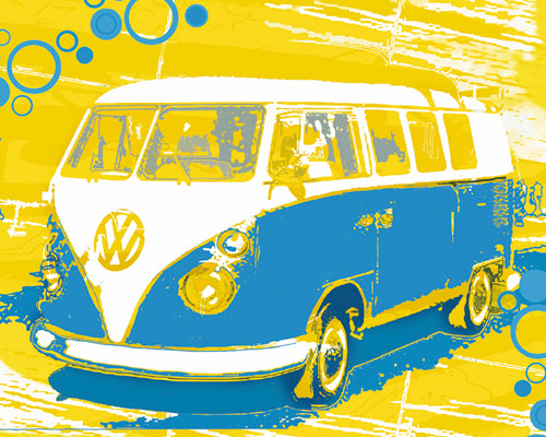 Vintage VW Bus by Michael Cheung | 15 3/4 x 19 3/4 Fine Art Print