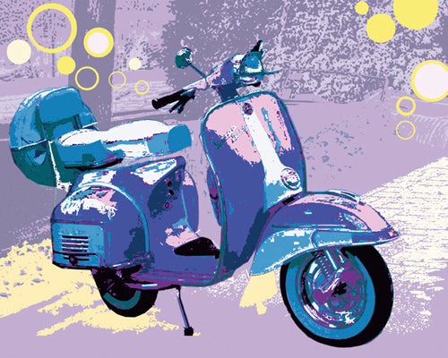 Vintage Vespa by Michael Cheung | 15 3/4 x 19 3/4 Fine Art Print