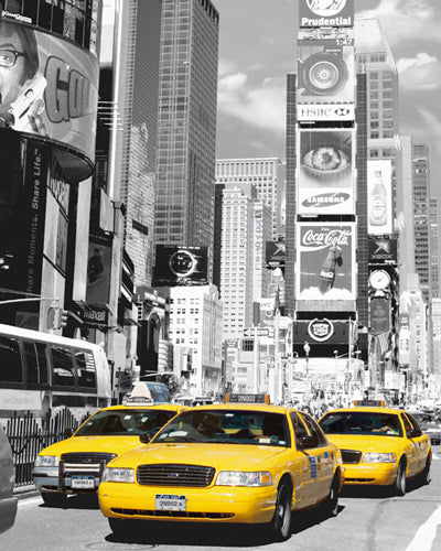 Times Square I by Henri Silberman | 19 3/4 x 15 3/4 Fine Art Print