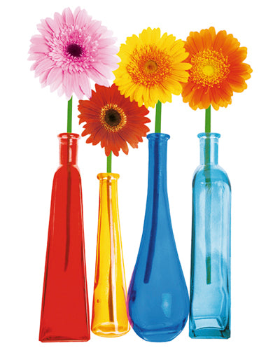 Four Gerberas by Bryan Peterson | 19 3/4 x 15 3/4 Fine Art Print