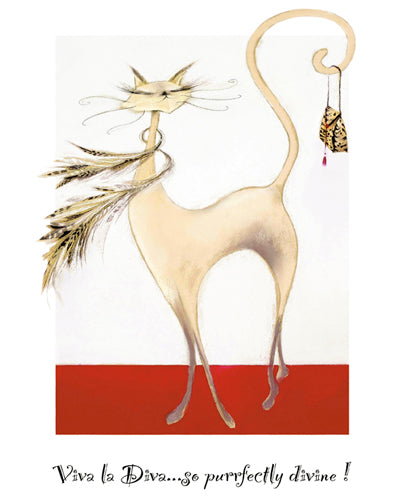 Viva la Diva, Catitudes by Marilyn Robertson | 19 3/4 x 15 3/4 Art 