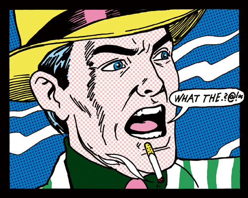 What the…?@!! by Tee Buzz | 15 3/4 x 19 3/4 Fine Art Print