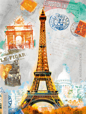 Paris Vintage by Robin Jules | 19 3/4 x 15 3/4 Fine Art Print
