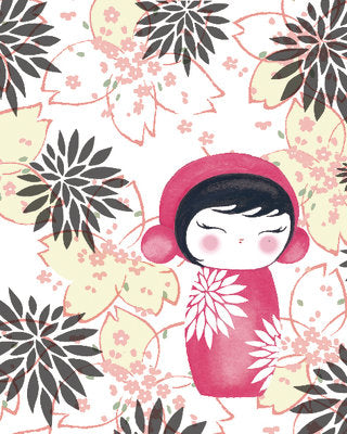 Framed Art Baby Kiku by Sam Bamford | 19 3/4 x 15 3/4