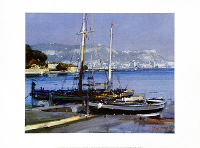 Fishing Boats by Herve Fenouil | 15 ¾ x 11 ¾ Fine Art Print