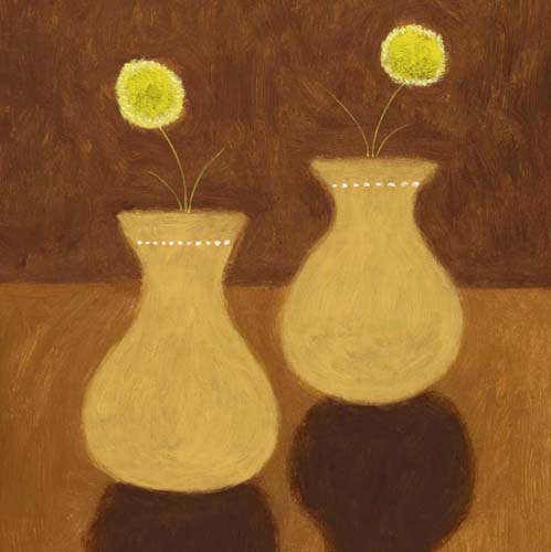 Two Yellow Flowers II by Jamie Oliver | 19 3/4 x 19 3/4 Fine Art Print