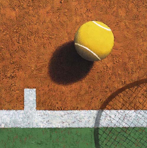 Tennis by Bill Romero | 19 3/4 x 19 3/4 Fine Art Print