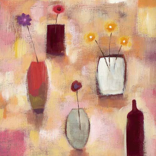 Floral Arrangement I by Sharon Williams | 19 3/4 x 19 3/4 Fine Art Print