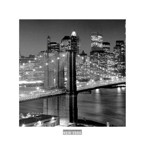 Brooklyn Bridge by Henri Silberman | 19 3/4 x 19 3/4 Fine Art Print
