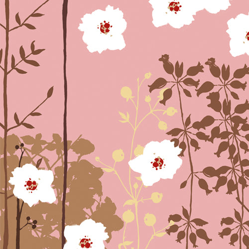 Falling Blossoms I by Louise Anglicas | 19 3/4 x 19 3/4 Fine Art Print