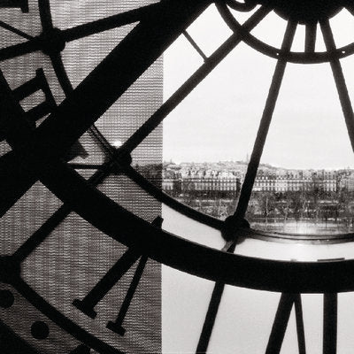 Framed Art Clock Musée d'Orsay II by Tim Bieber | 19 3/4 x 19 3/4