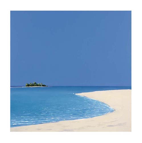 Framed Art Island in the Sun I by Werner Eick | 11 3/4 x 11 3/4