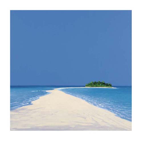 Framed Art Island in the Sun II by Werner Eick | 11 3/4 x 11 3/4
