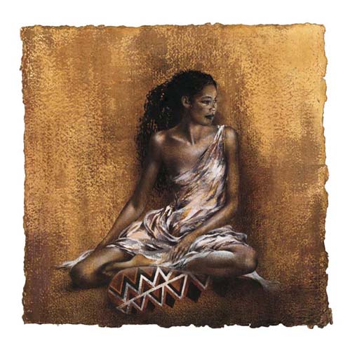 Ebony II by Ben Mogador | 11 3/4 x 11 3/4 Fine Art Print