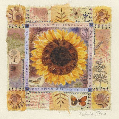 Sunflower by Petula Stone | 11 3/4 x 11 3/4 Fine Art Print