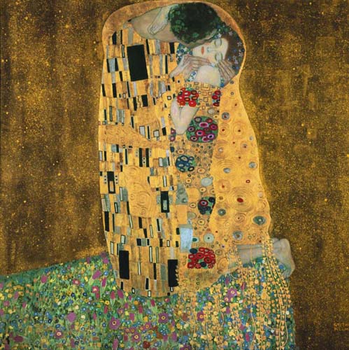 Der Kuss by Gustav Klimt | 11 3/4 x 11 3/4 Fine Art Print
