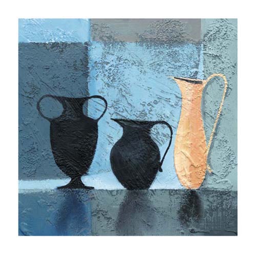 Clay Water Vase by Natalie Armstrong | 11 3/4 x 11 3/4 Fine Art Print