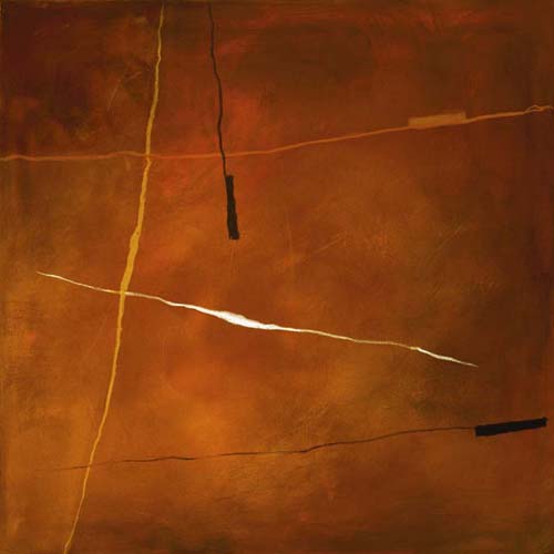 Abstract in Orange by Andreas Charalambous | 11 3/4 x 11 3/4 Fine Art Print