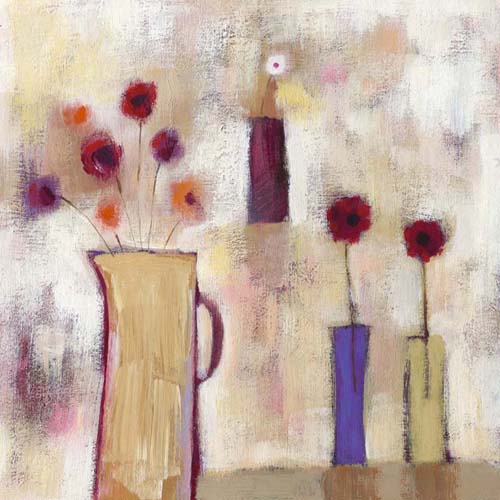 Floral Arrangement II by Sharon Williams | 11 3/4 x 11 3/4 Fine Art Print
