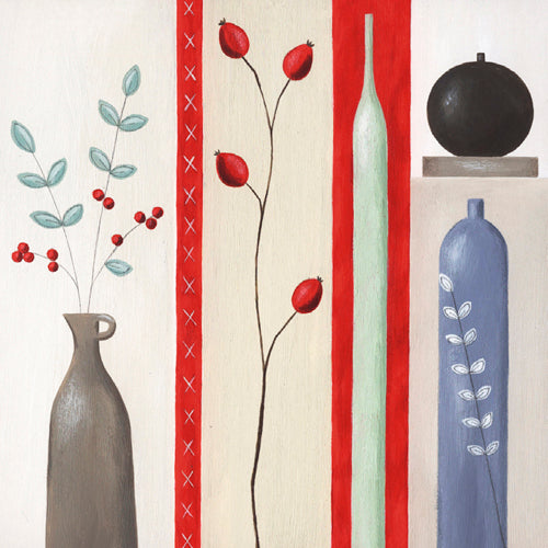 Rosehips II by Lucy Barnard | 11 3/4 x 11 3/4 Fine Art Print