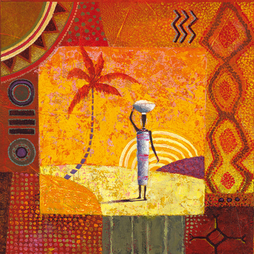 Karibu by Eduardo Jindani | 11 3/4 x 11 3/4 Fine Art Print